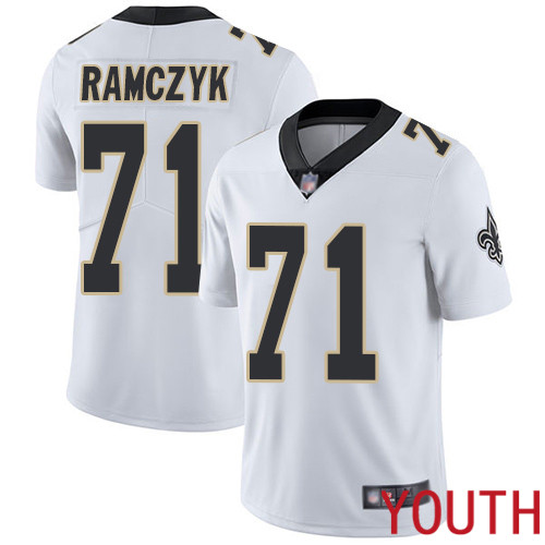 New Orleans Saints Limited White Youth Ryan Ramczyk Road Jersey NFL Football 71 Vapor Untouchable Jersey